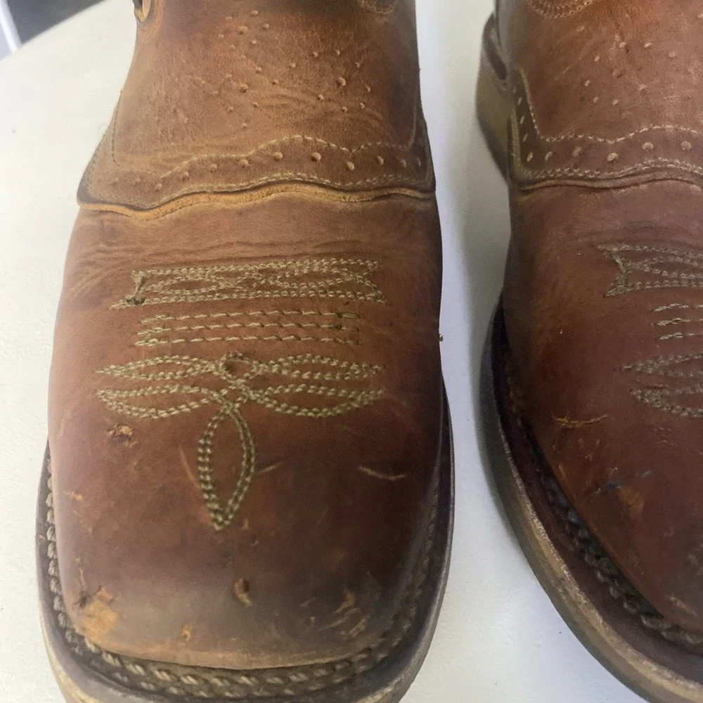 Double-H Dwight Steel Toe Work Boot Brown Men's Size 10.5 D Made In USA